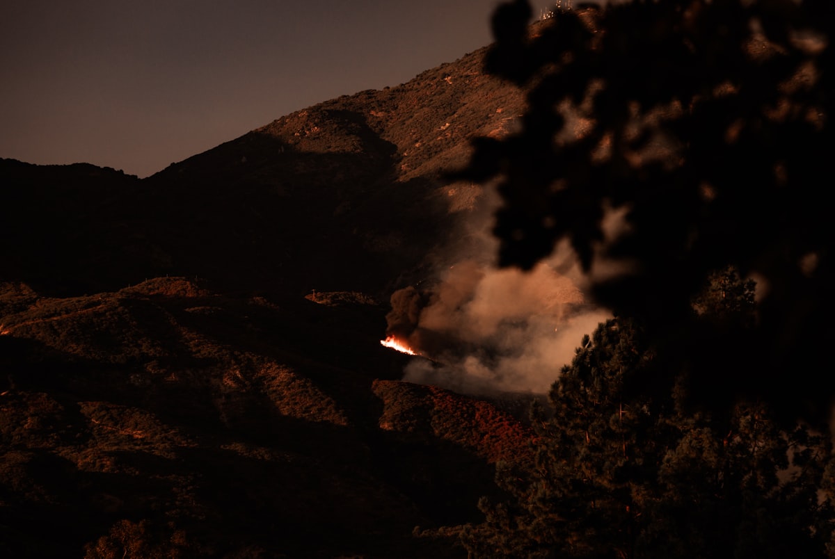 Wildfire smoke on the horizon